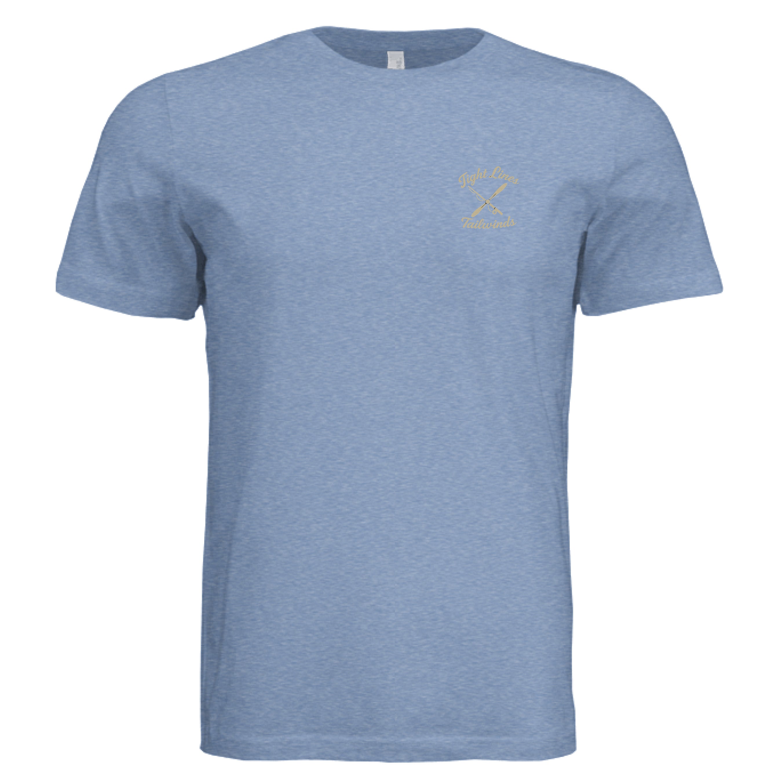 Solid Blue Triblend - FRONT