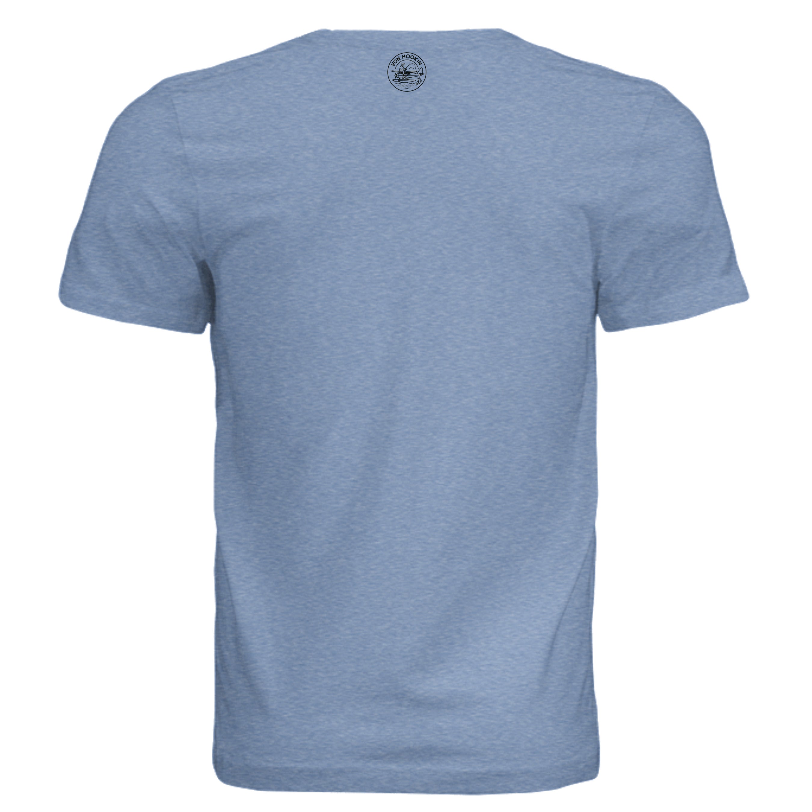 Solid Blue Triblend - 3413C - BACK