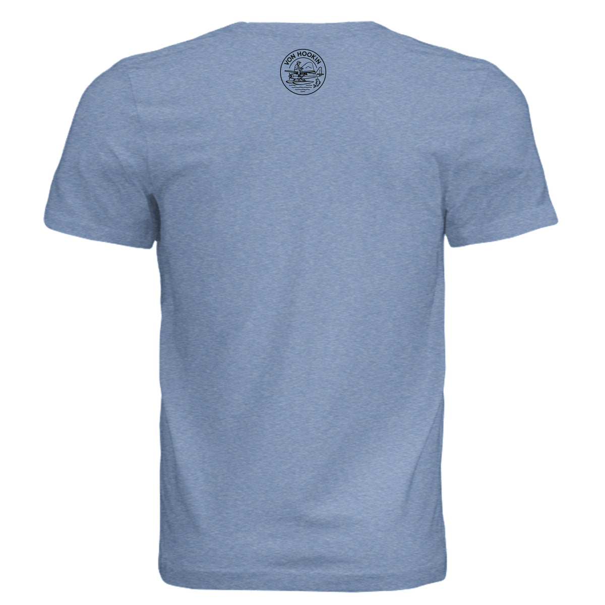 Solid Blue Triblend - 3413C - BACK