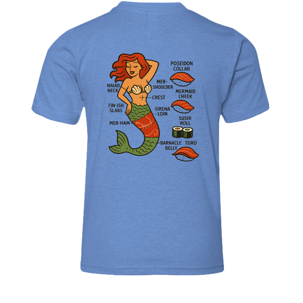 Heather Columbia Blue - 3001YCVC - BACK