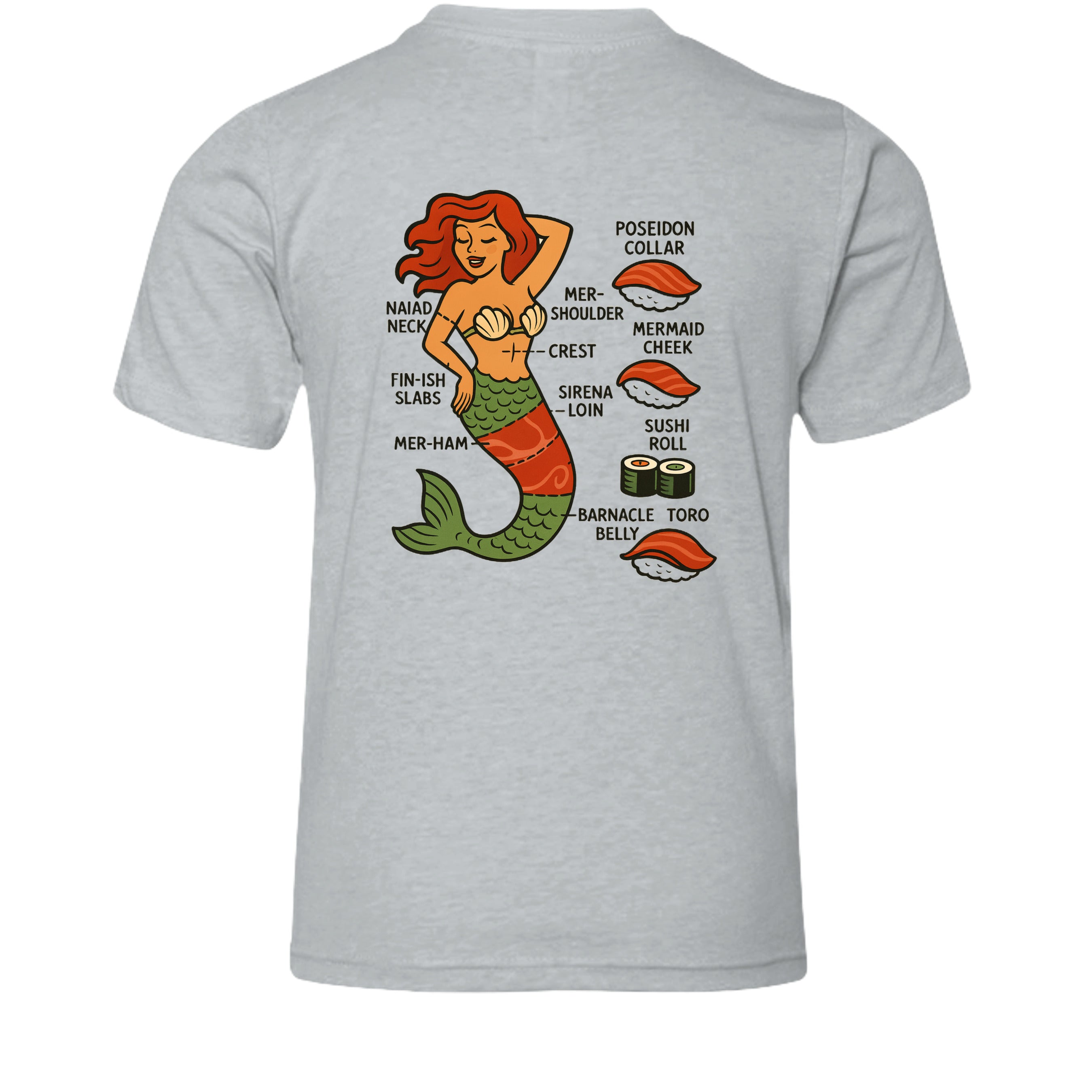 Athletic Heather - 3001YCVC - BACK