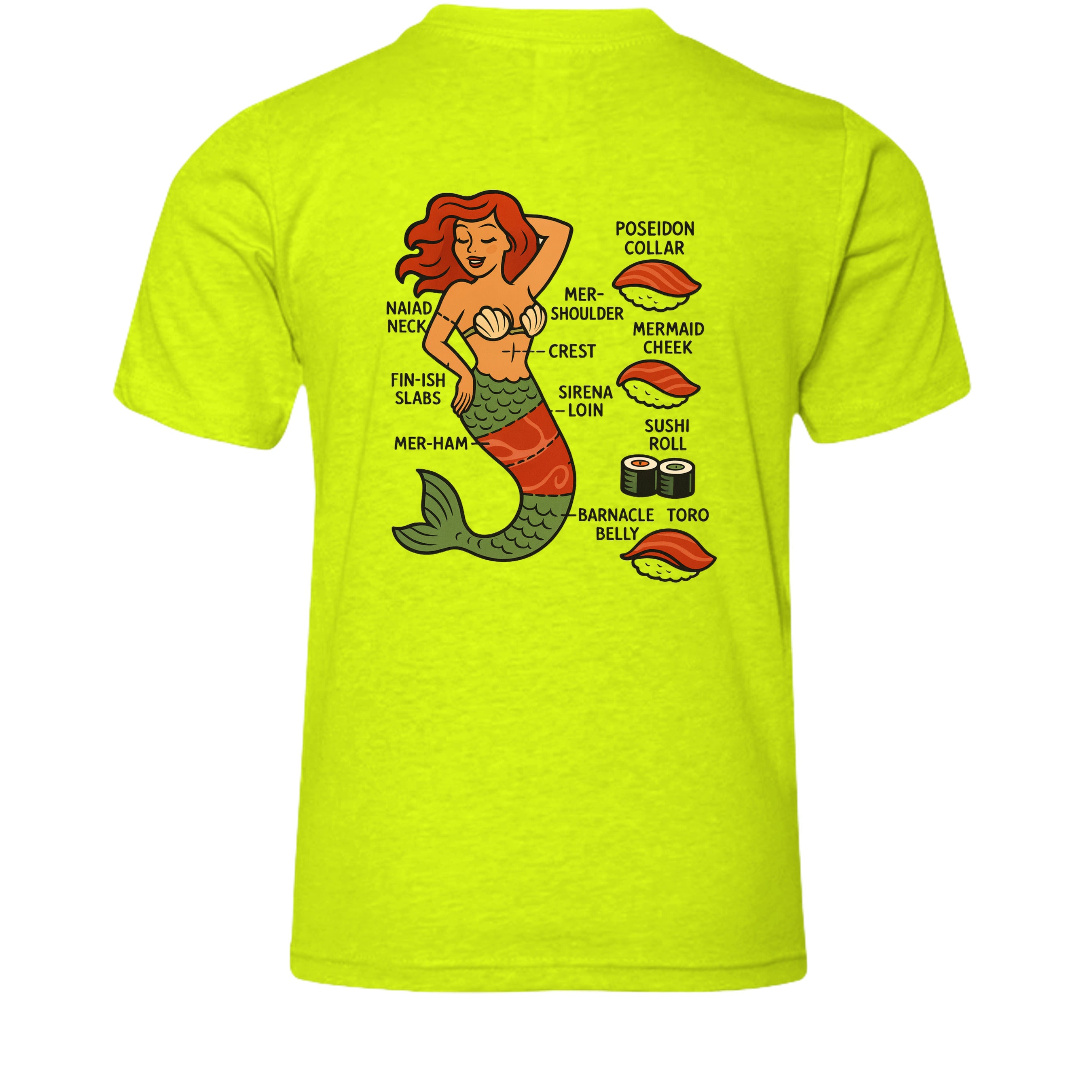 NEON YELLOW - 3001YCVC - BACK