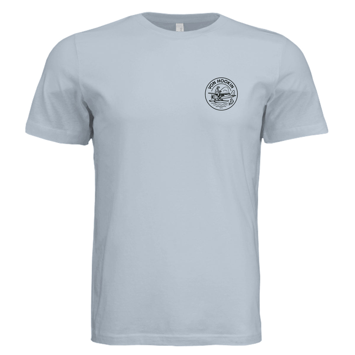 Solid Carolina Blue Triblend - 3413C - FRONT